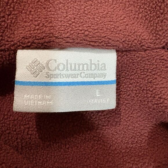 Columbia Youth L 14 15 Jacket Hooded Fleece Lined Green Gray Full Zip Outdoor - Picture 3 of 7